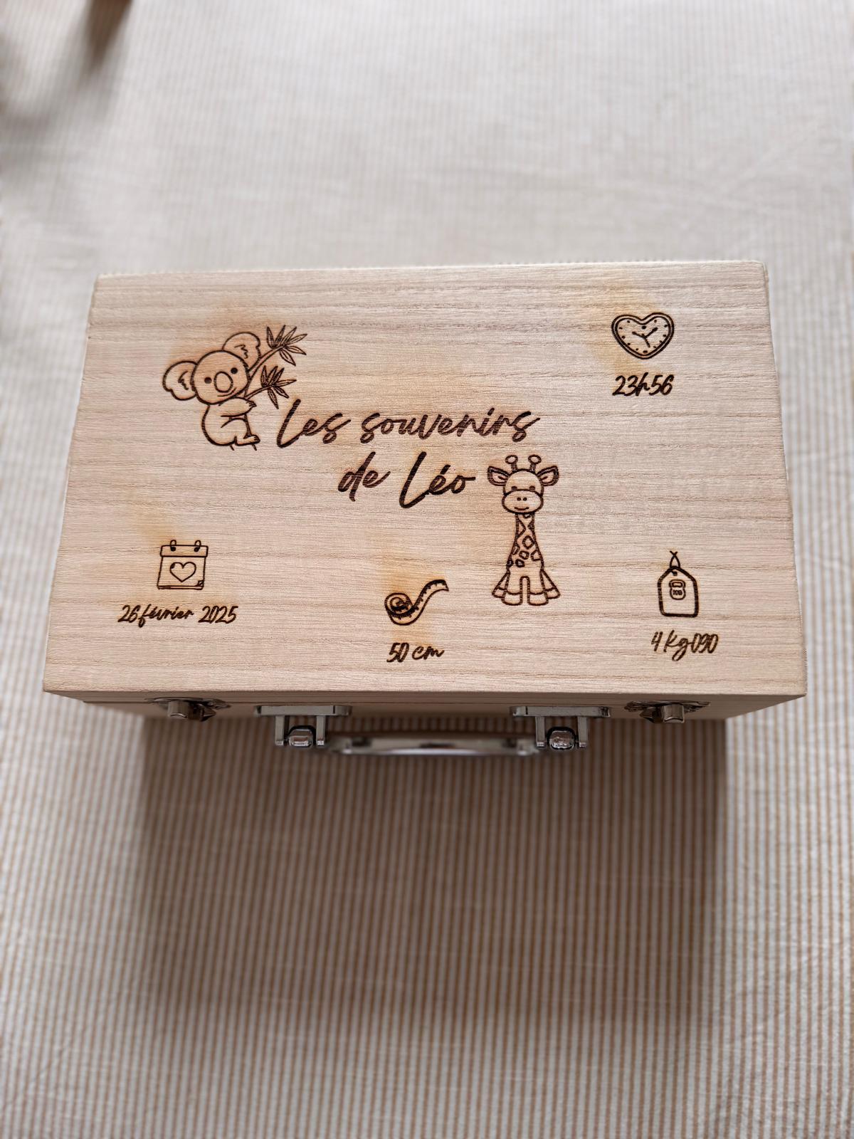 Boîte souvenirs naissance