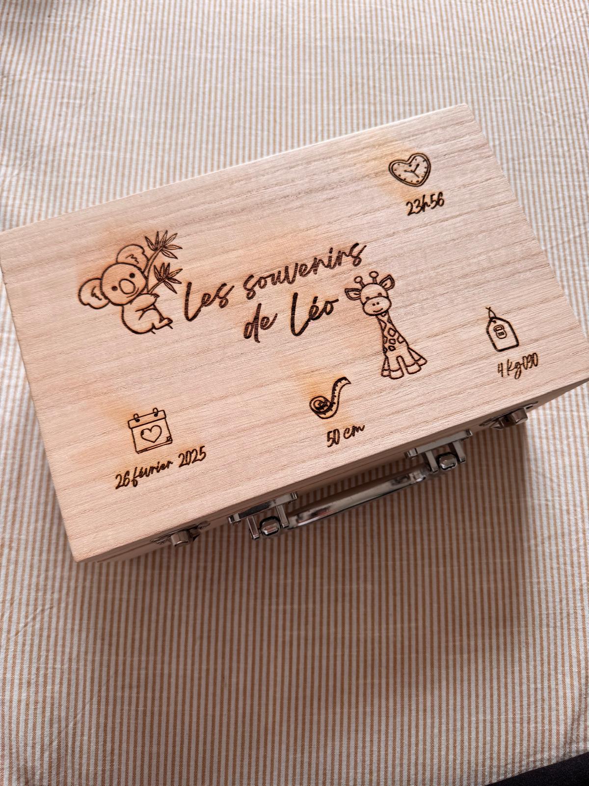 Boîte souvenirs naissance